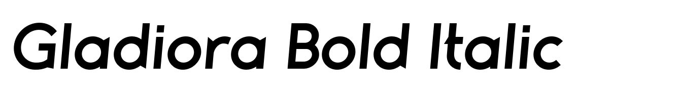 Gladiora Bold Italic